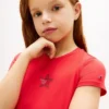 Camiseta infantil con estrella y bandera de strass Camiseta infantil con estrella y bandera de strass