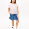 Camiseta infantil con lazo delantero y logotipo de Hilfiger Camiseta infantil con lazo delantero y logotipo de Hilfiger