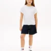 Camiseta infantil con lazo delantero y logotipo de Hilfiger Camiseta infantil con lazo delantero y logotipo de Hilfiger