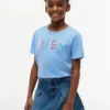 Camiseta infantil con logo Hilfiger de lentejuelas Camiseta infantil con logo Hilfiger de lentejuelas