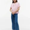 Camiseta infantil con logo Hilfiger de lentejuelas Camiseta infantil con logo Hilfiger de lentejuelas