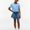 Camiseta infantil con logo Hilfiger de lentejuelas Camiseta infantil con logo Hilfiger de lentejuelas