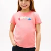 Camiseta infantil con logo multicolor en relieve Camiseta infantil con logo multicolor en relieve