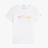 Camiseta infantil con logo multicolor en relieve Camiseta infantil con logo multicolor en relieve