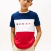 Camiseta infantil con logo Multiflag y bloques de color Camiseta infantil con logo Multiflag y bloques de color