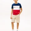 Camiseta infantil con logo Multiflag y bloques de color Camiseta infantil con logo Multiflag y bloques de color