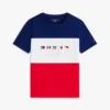 Camiseta infantil con logo Multiflag y bloques de color Camiseta infantil con logo Multiflag y bloques de color