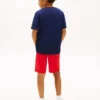 Camiseta infantil con logo náutico en bloques de color Camiseta infantil con logo náutico en bloques de color