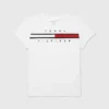 Camiseta infantil con rayas y bandera