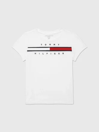 Camiseta infantil con logotipo bordado de bandera