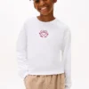 Camiseta infantil con logotipo bordado en forma de corazón