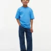 Camiseta infantil con logotipo de bandera en tonos Camiseta infantil con logotipo de bandera en tonos