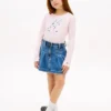 Camiseta infantil con monograma floral Camiseta infantil con monograma floral