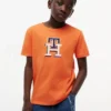 Camiseta infantil con monograma multicolor