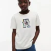 Camiseta infantil con monograma multicolor