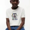 Camiseta infantil con monograma multicolor