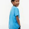 Camiseta infantil con monograma multicolor