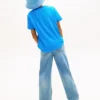 Camiseta infantil con monograma multicolor