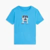 Camiseta infantil con monograma multicolor