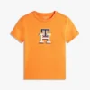 Camiseta infantil con monograma multicolor