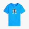 Camiseta infantil con monograma multicolor