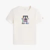 Camiseta infantil con monograma multicolor