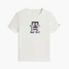 Camiseta infantil con monograma multicolor