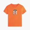Camiseta infantil con monograma multicolor