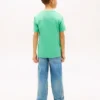 Camiseta infantil con rayas y logotipo Camiseta infantil con rayas y logotipo