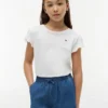 Camiseta infantil con ribete en las mangas