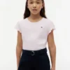 Camiseta infantil con ribete en las mangas