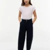 Camiseta infantil con ribete en las mangas