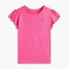 Camiseta infantil con ribete en las mangas