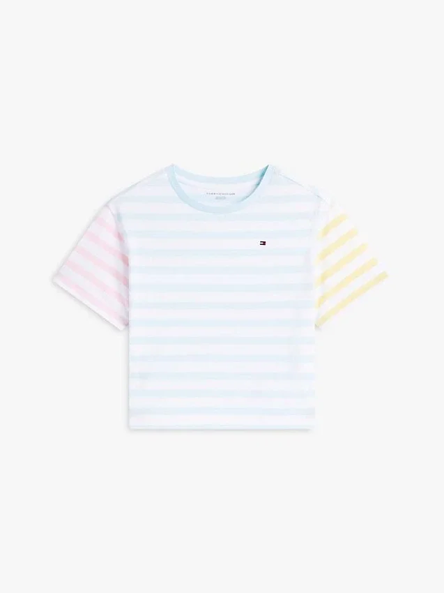 Camiseta infantil de rayas mixtas Camiseta infantil de rayas mixtas