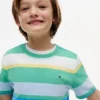 Camiseta infantil de rayas multicolor