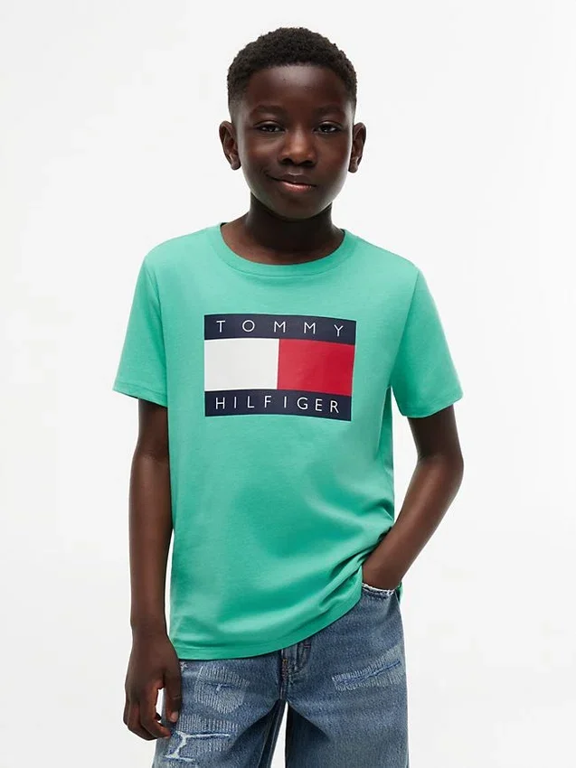 Camiseta infantil Tommy con el logotipo de la bandera Camiseta infantil Tommy con el logotipo de la bandera