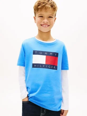 Camiseta infantil Tommy con el logotipo de la bandera