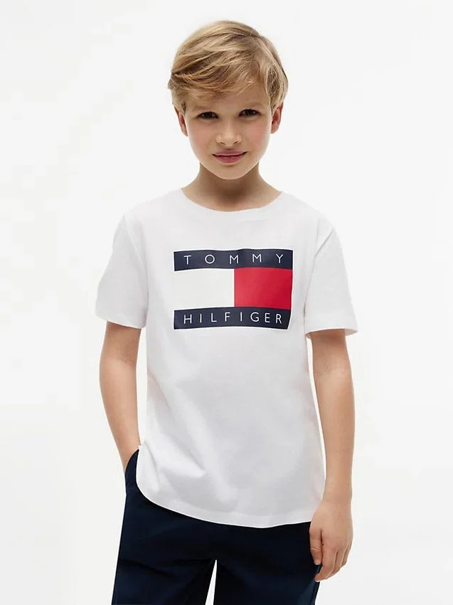Camiseta infantil Tommy con el logotipo de la bandera Camiseta infantil Tommy con el logotipo de la bandera