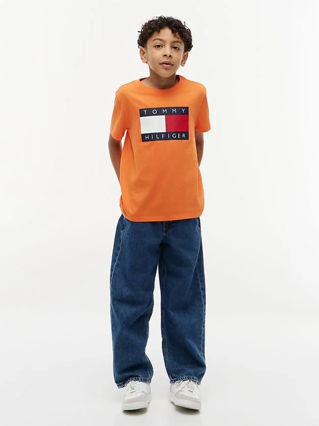 Camiseta infantil Tommy con el logotipo de la bandera Camiseta infantil Tommy con el logotipo de la bandera