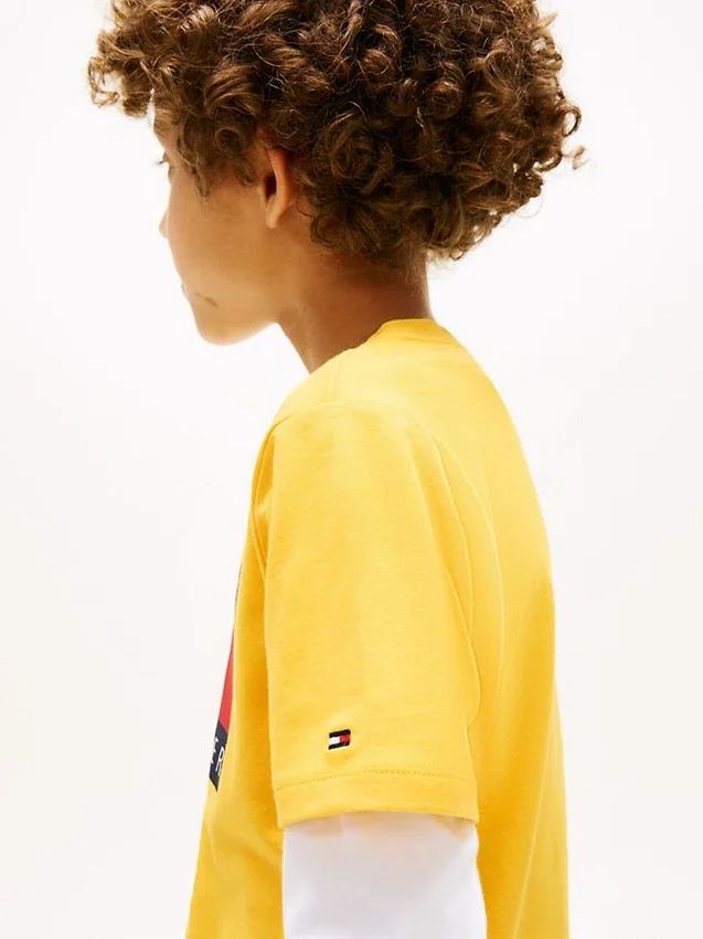 Camiseta infantil Tommy con el logotipo de la bandera Camiseta infantil Tommy con el logotipo de la bandera