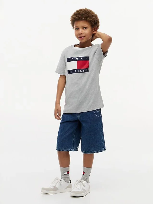 Camiseta infantil Tommy con el logotipo de la bandera Camiseta infantil Tommy con el logotipo de la bandera