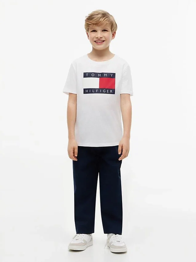 Camiseta infantil Tommy con el logotipo de la bandera Camiseta infantil Tommy con el logotipo de la bandera