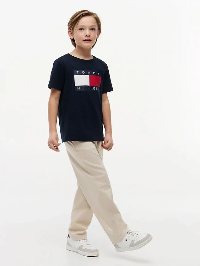 Camiseta infantil Tommy con el logotipo de la bandera Camiseta infantil Tommy con el logotipo de la bandera