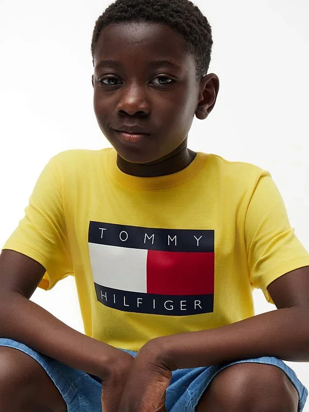 Camiseta infantil Tommy con el logotipo de la bandera Camiseta infantil Tommy con el logotipo de la bandera