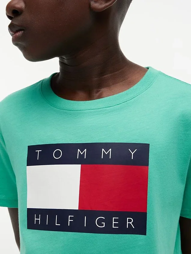 Camiseta infantil Tommy con el logotipo de la bandera Camiseta infantil Tommy con el logotipo de la bandera