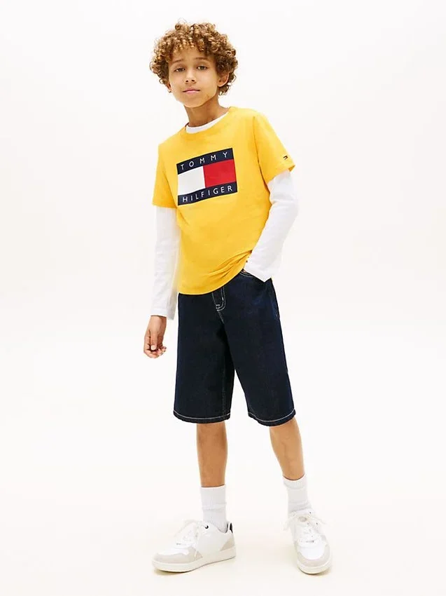 Camiseta infantil Tommy con el logotipo de la bandera Camiseta infantil Tommy con el logotipo de la bandera