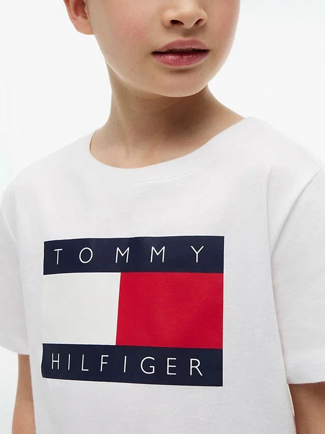 Camiseta infantil Tommy con el logotipo de la bandera Camiseta infantil Tommy con el logotipo de la bandera
