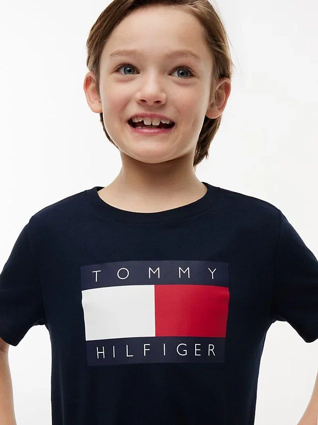 Camiseta infantil Tommy con el logotipo de la bandera Camiseta infantil Tommy con el logotipo de la bandera