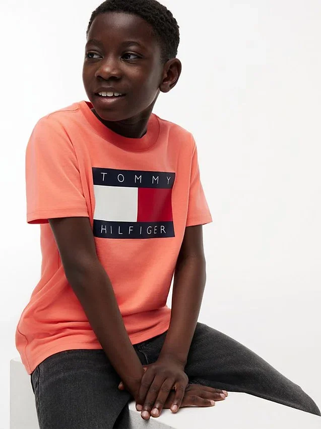 Camiseta infantil Tommy con el logotipo de la bandera Camiseta infantil Tommy con el logotipo de la bandera