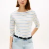 Camiseta ligera con cuello barco Camiseta ligera con cuello barco